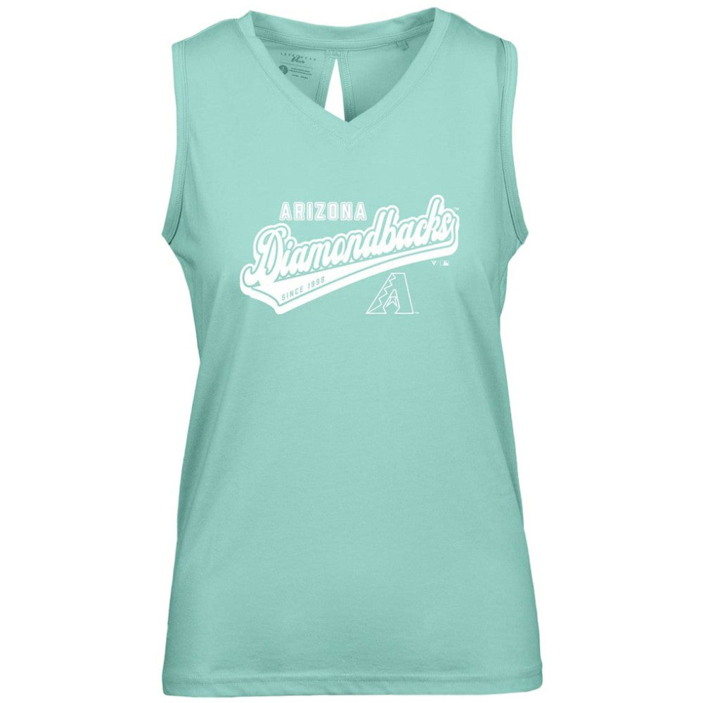 Arizona Diamondbacks Levelwear Women's  Paisley Sweep V-Neck Tank Top - MLB