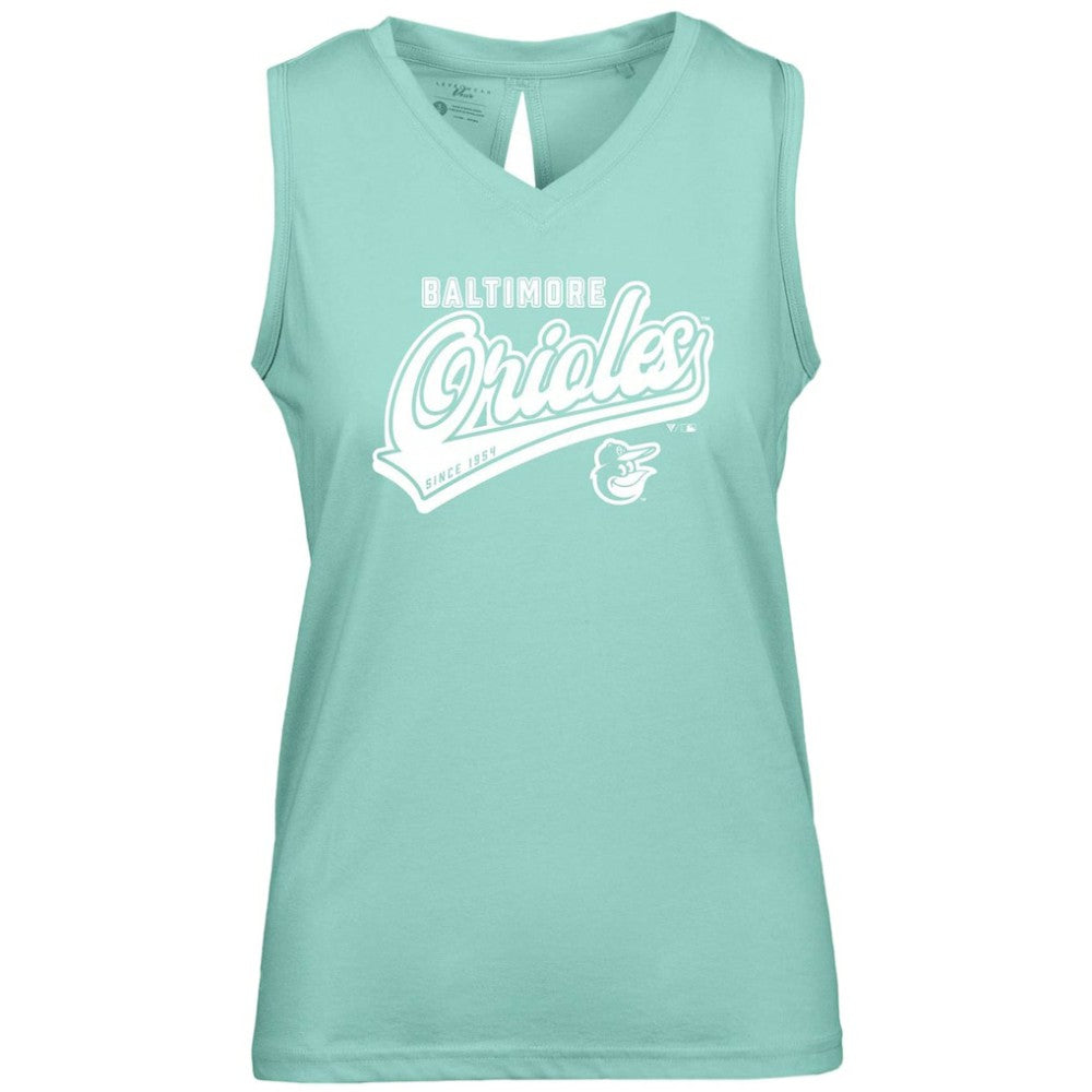 Baltimore Orioles Levelwear Women's  Paisley Sweep V-Neck Tank Top - MLB