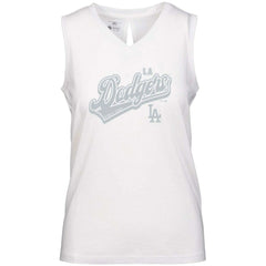 Los Angeles Dodgers Levelwear Women's  Paisley Sweep V-Neck Tank Top - MLB