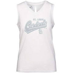 St. Louis Cardinals Levelwear Women's  Paisley Sweep V-Neck Tank Top - MLB