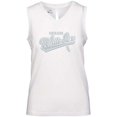 Chicago White Sox Levelwear Women's  Paisley Sweep V-Neck Tank Top - MLB