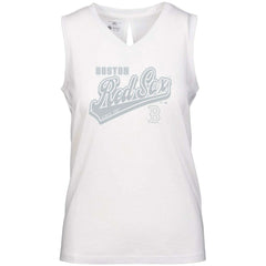 Boston Red Sox Levelwear Women's  Paisley Sweep V-Neck Tank Top - MLB