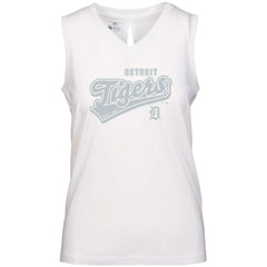 Detroit Tigers Levelwear Women's  Paisley Sweep V-Neck Tank Top - MLB
