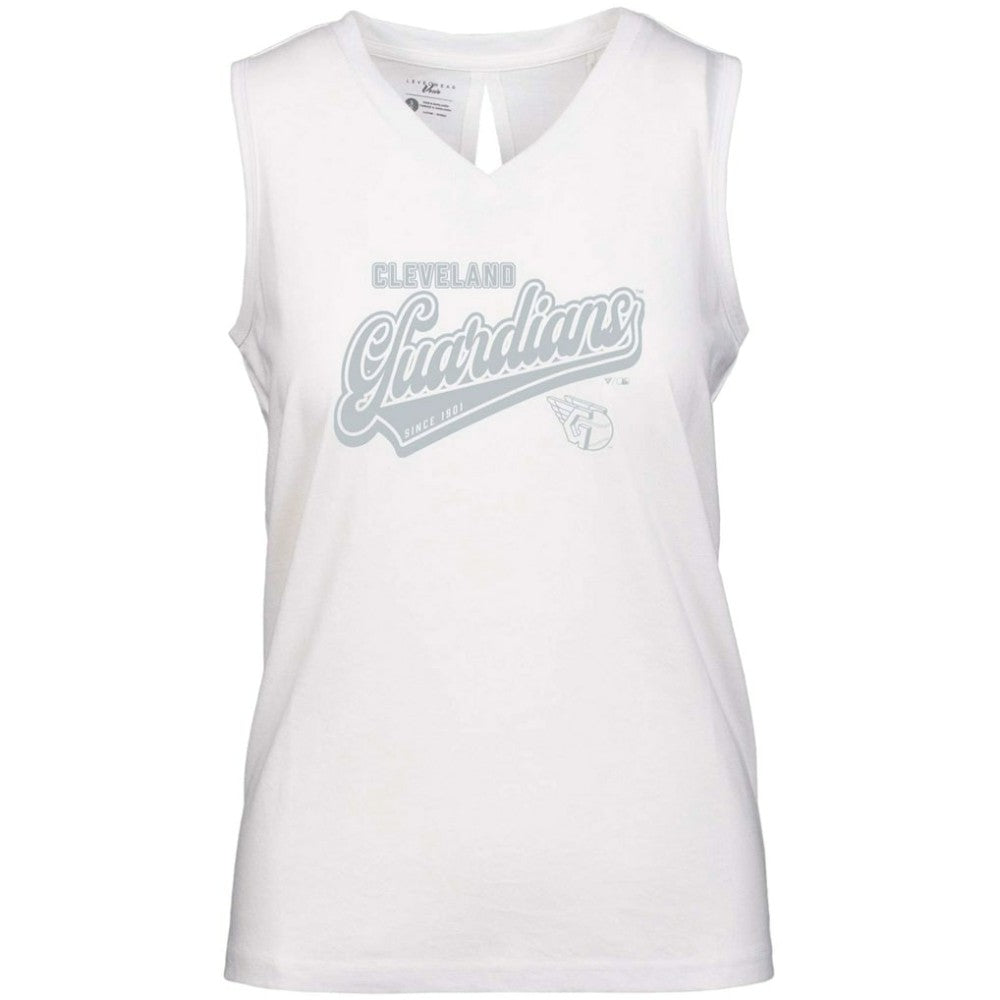 Cleveland Guardians Levelwear Women's  Paisley Sweep V-Neck Tank Top - MLB