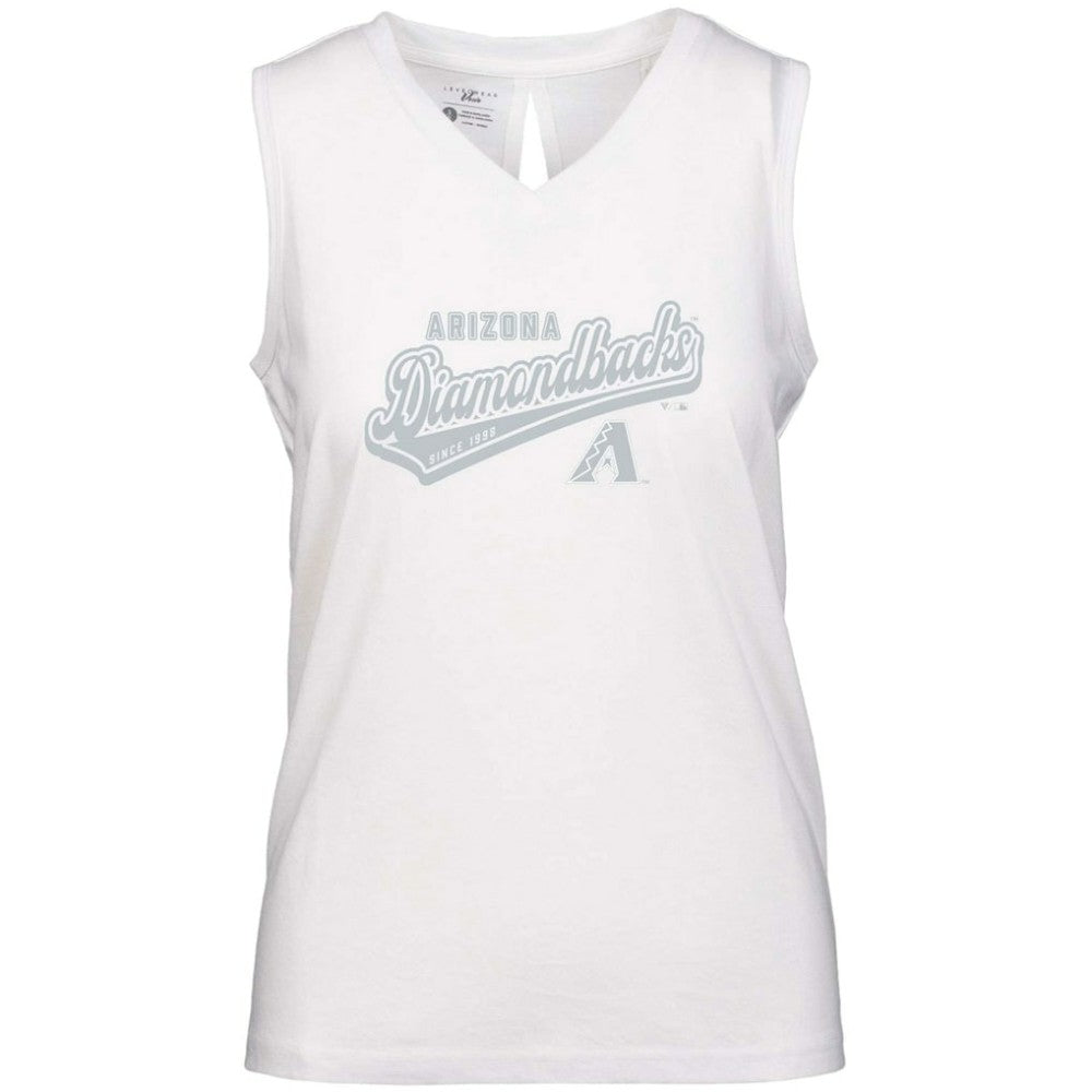 Arizona Diamondbacks Levelwear Women's  Paisley Sweep V-Neck Tank Top - MLB