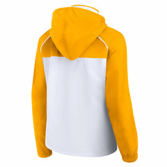 Los Angeles Lakers Women's Anorak Raglan Full-Zip Hoodie Jacket White/Gold - NBA