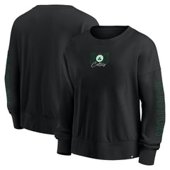 Boston Celtics Women's Oversized Game Day Pullover Sweatshirt Black - NBA