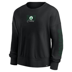 Boston Celtics Women's Oversized Game Day Pullover Sweatshirt Black - NBA