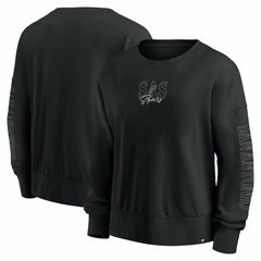 San Antonio Spurs Women's Oversized Game Day Pullover Sweatshirt Black - NBA