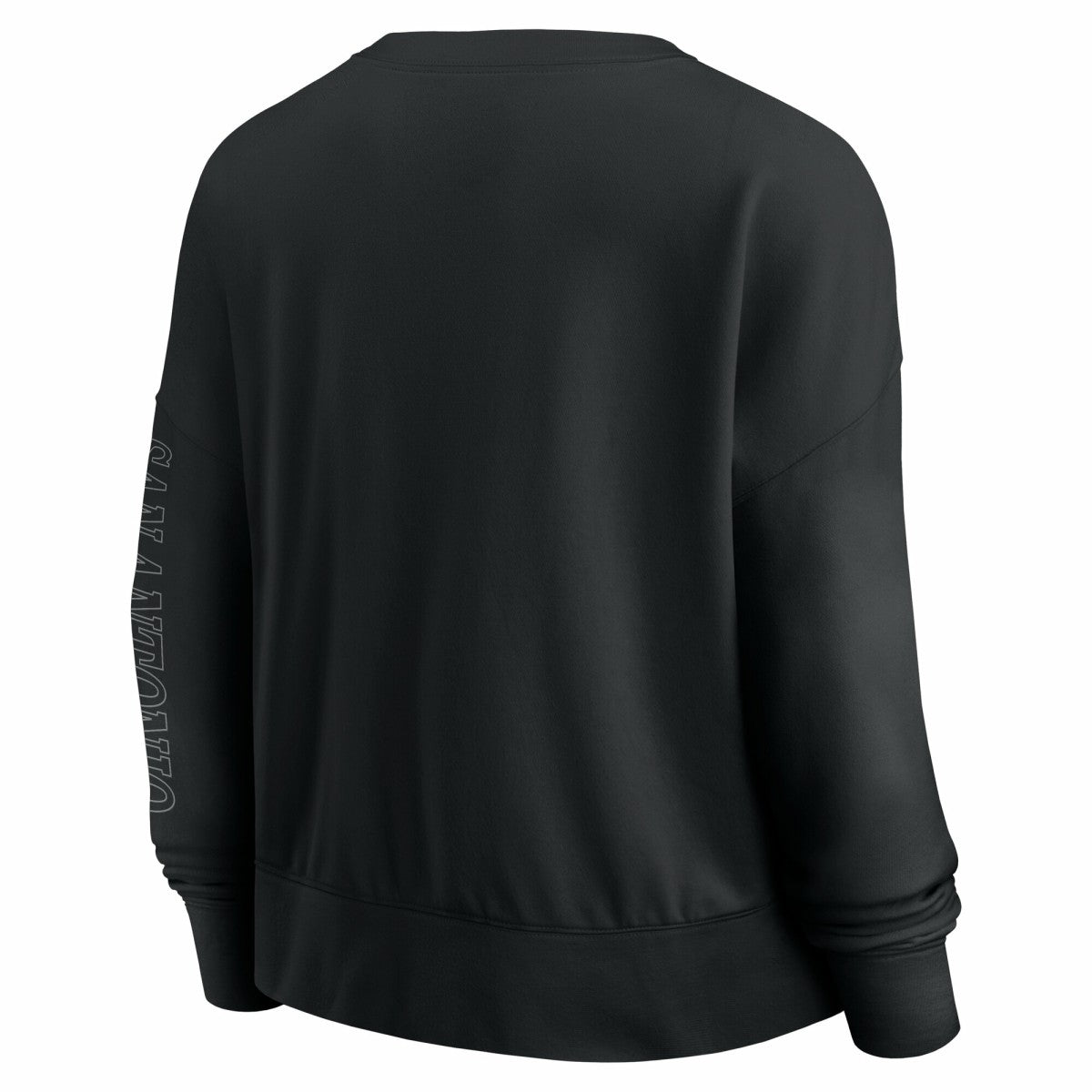 San Antonio Spurs Women's Oversized Game Day Pullover Sweatshirt Black - NBA