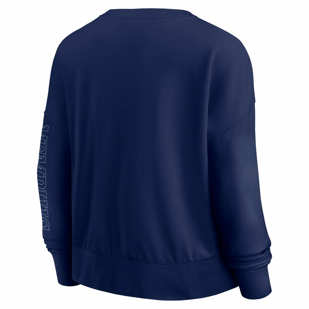 Memphis Grizzlies Women's Oversized Game Day Pullover Sweatshirt Navy - NBA