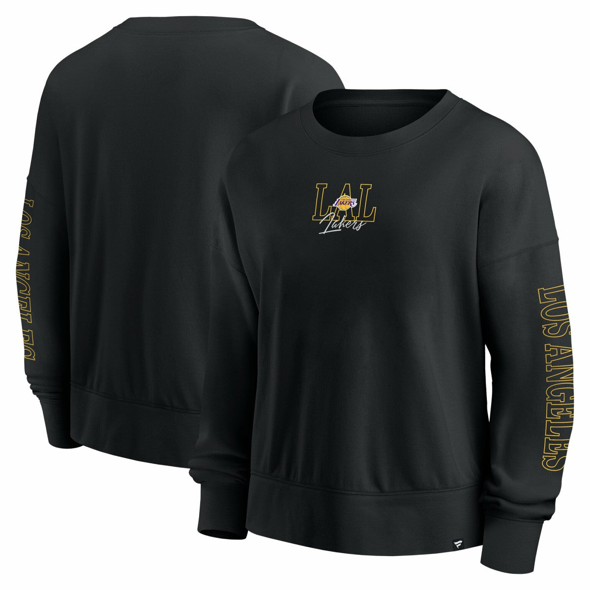 Los Angeles Lakers Women's Oversized Game Day Pullover Sweatshirt Black - NBA