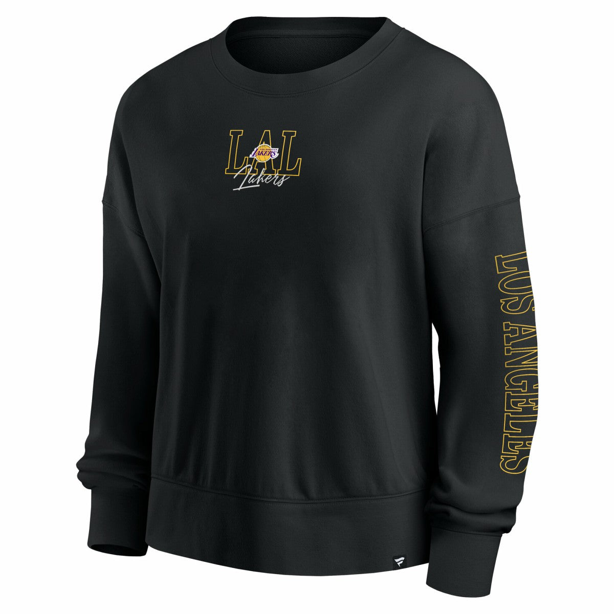 Los Angeles Lakers Women's Oversized Game Day Pullover Sweatshirt Black - NBA