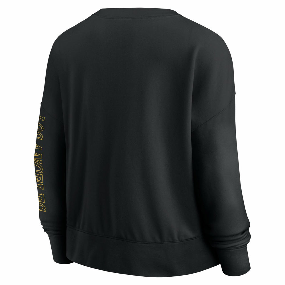 Los Angeles Lakers Women's Oversized Game Day Pullover Sweatshirt Black - NBA