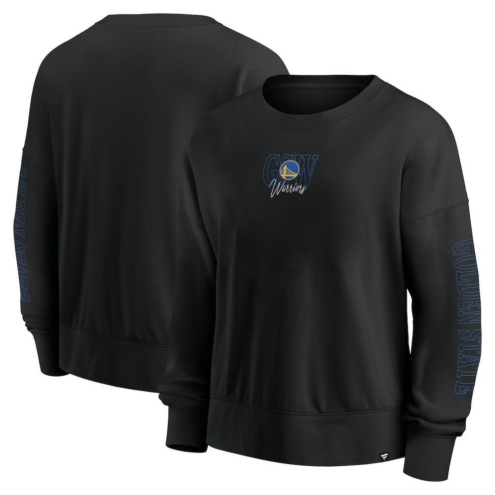 Golden State Warriors Women's Oversized Game Day Pullover Sweatshirt Black - NBA