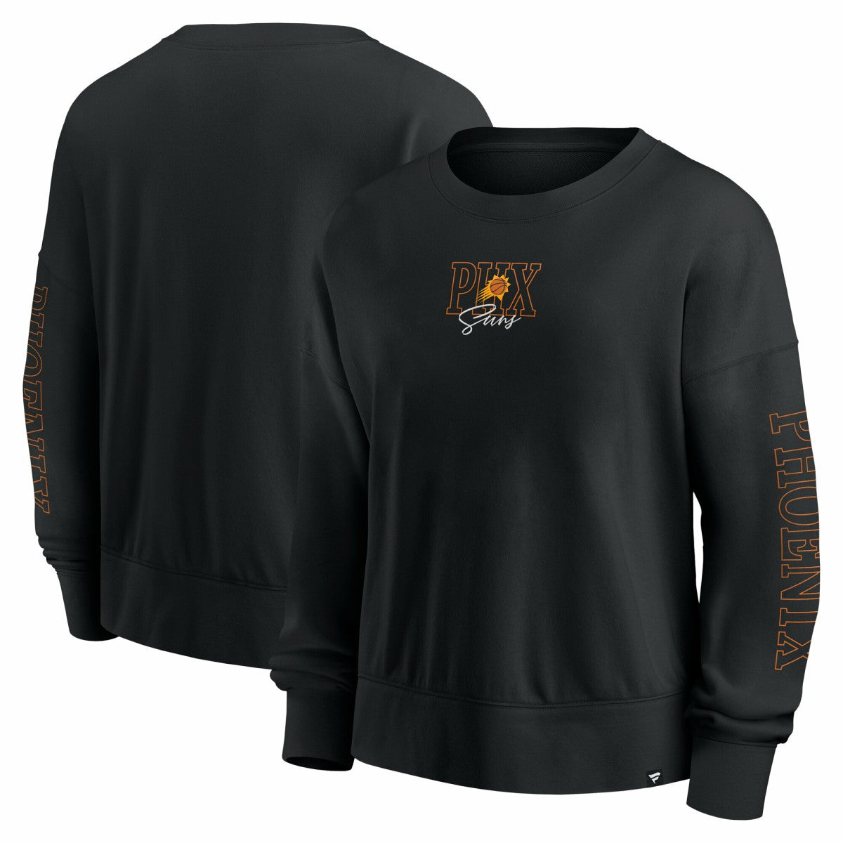 Phoenix Suns Women's Oversized Game Day Pullover Sweatshirt Black - NBA