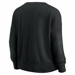 Milwaukee Bucks Women's Oversized Game Day Pullover Sweatshirt Black - NBA