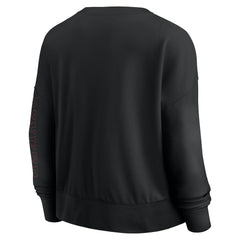 Chicago Bulls Women's Oversized Game Day Pullover Sweatshirt Black - NBA
