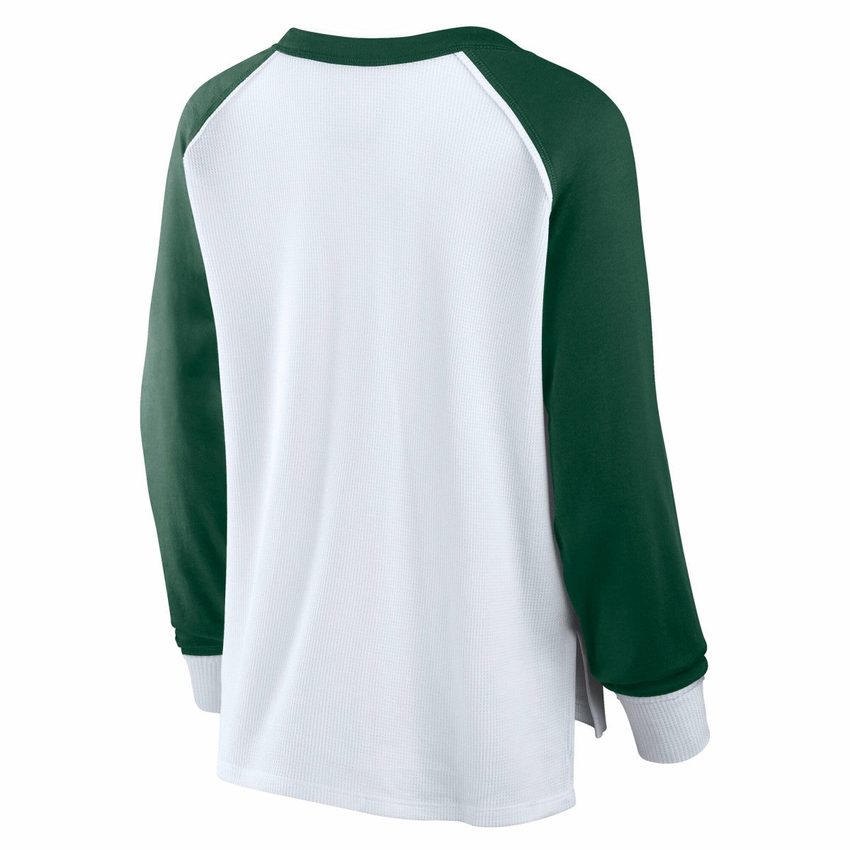 Milwaukee Bucks Women's Open Lane Waffle Long Sleeve V-Neck T-Shirt White - NBA