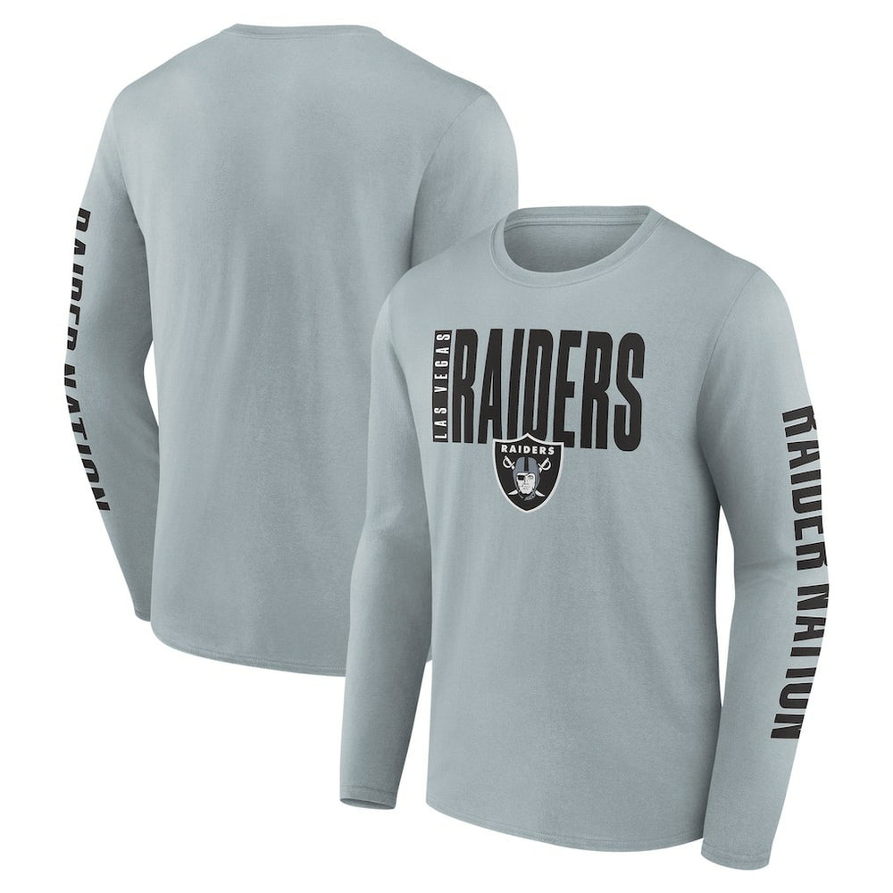 Las Vegas Raiders Vision Long Sleeve T-Shirt Gray | Fanatics