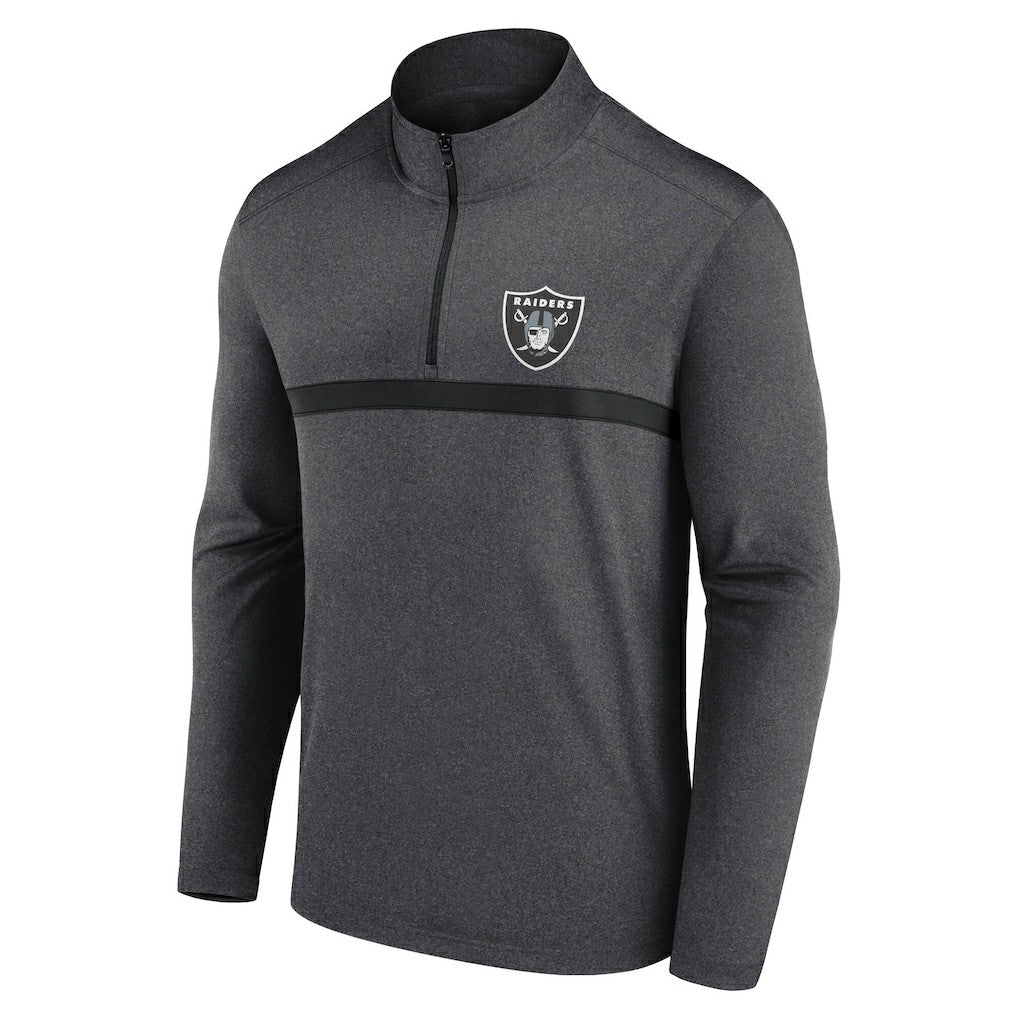 Las Vegas Raiders Head-to-Head Quarter-Zip Pullover Charcoal | Fanatics