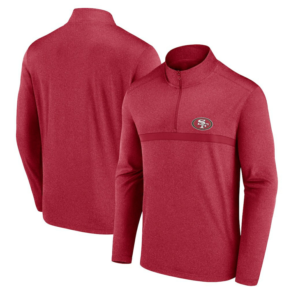 San Francisco 49ers Head-to-Head Quarter-Zip Pullover Scarlet | Fanatics