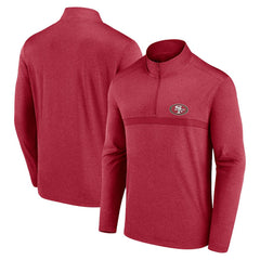 San Francisco 49ers Head-to-Head Quarter-Zip Pullover Scarlet | Fanatics
