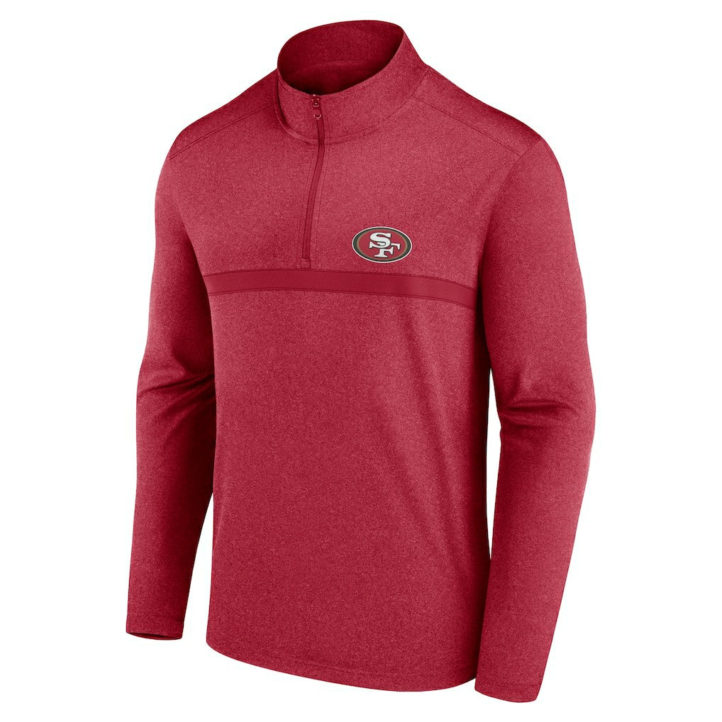 San Francisco 49ers Head-to-Head Quarter-Zip Pullover Scarlet | Fanatics