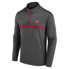 Tampa Bay Buccaneers Head-to-Head Quarter-Zip Pullover Heather Charcoal | Fanatics