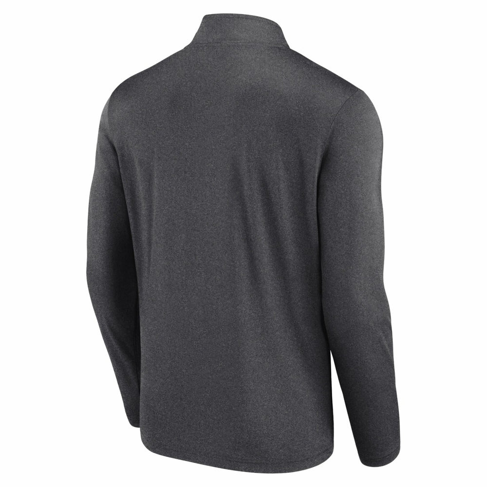 New York Jets Head-to-Head Quarter-Zip Pullover Heather Charcoal | Fanatics