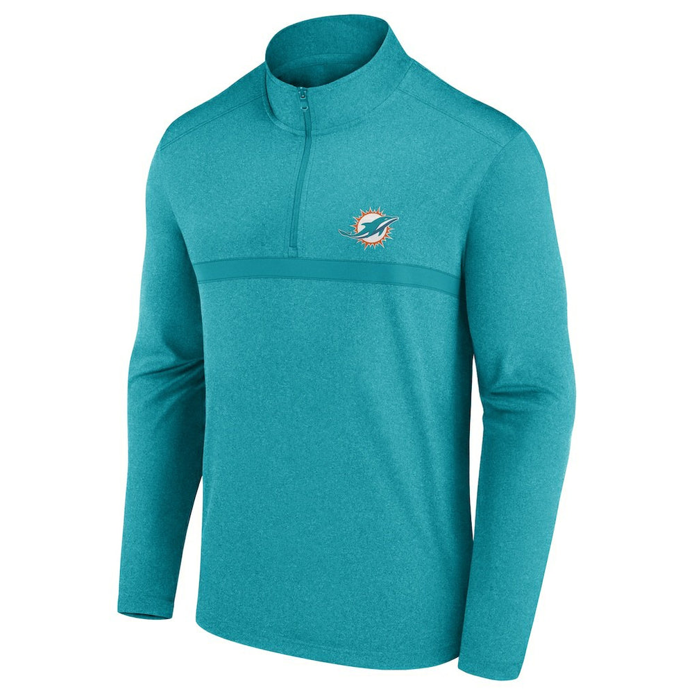 Miami Dolphins Head-to-Head Quarter-Zip Pullover Aqua | Fanatics
