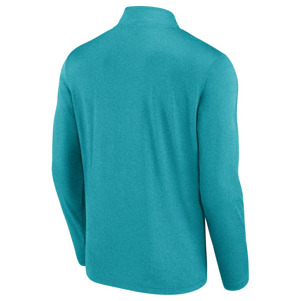 Miami Dolphins Head-to-Head Quarter-Zip Pullover Aqua | Fanatics