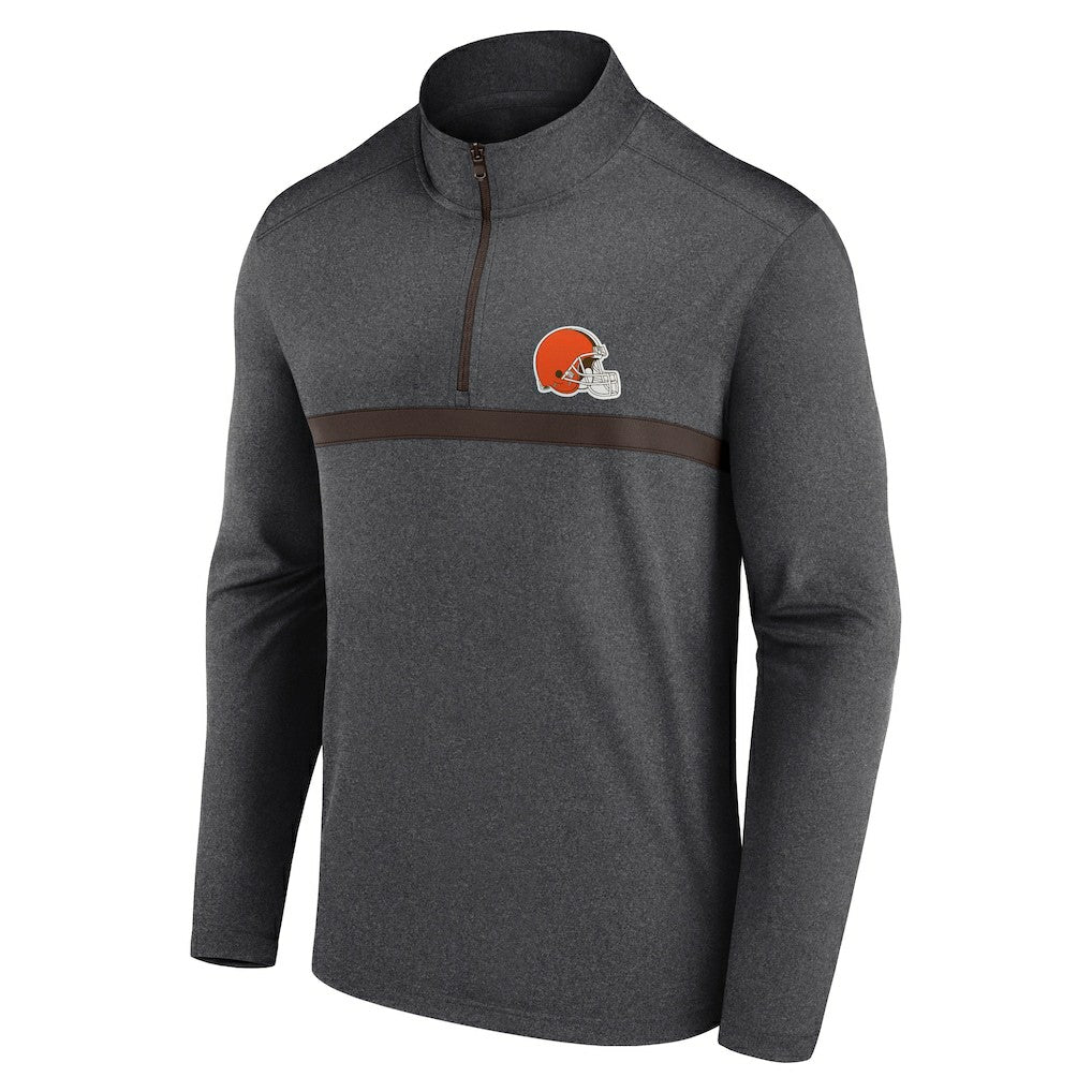 Cleveland Browns Head-to-Head Quarter-Zip Pullover Charcoal | Fanatics