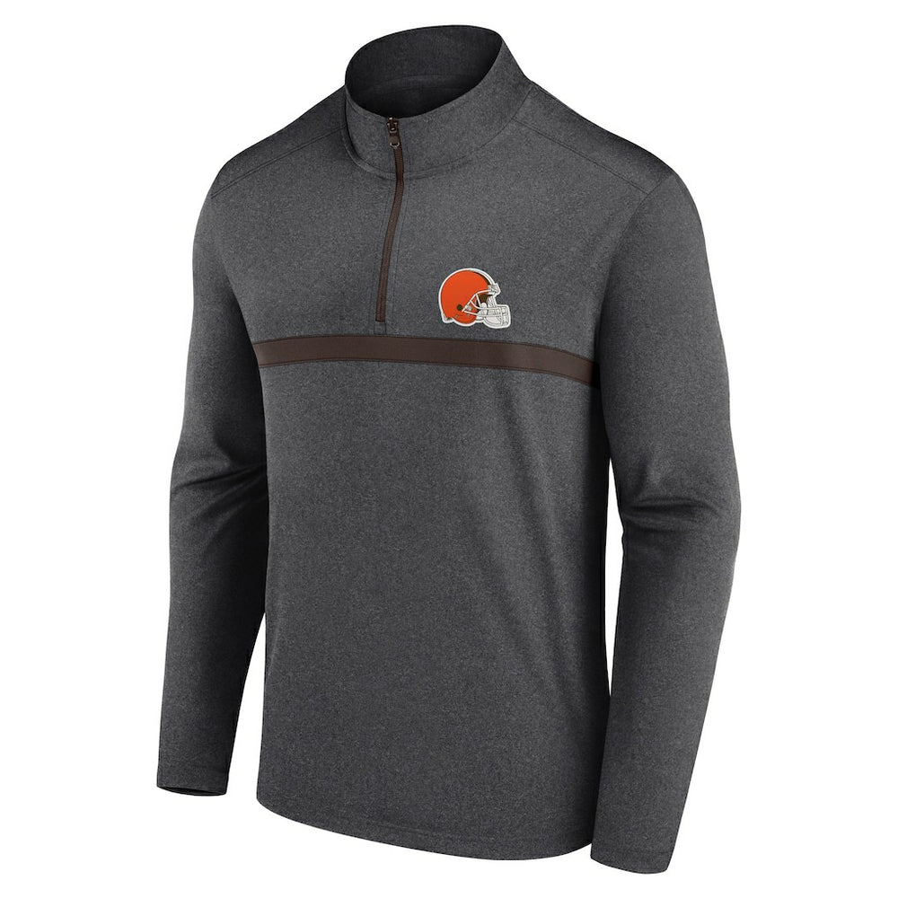 Cleveland Browns Head-to-Head Quarter-Zip Pullover Charcoal | Fanatics