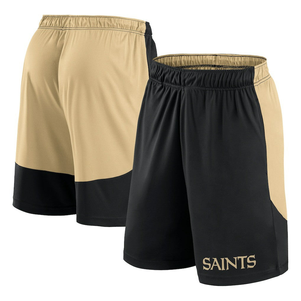 New Orleans Saints Launch Shorts Black/Gold | Fanatics