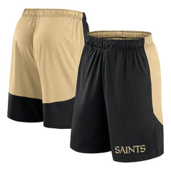 New Orleans Saints Launch Shorts Black/Gold | Fanatics