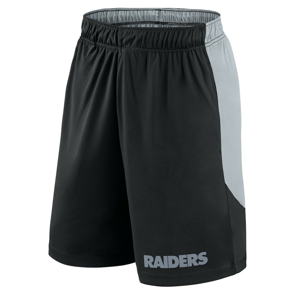 Las Vegas Raiders Launch Shorts Black/Silver | Fanatics