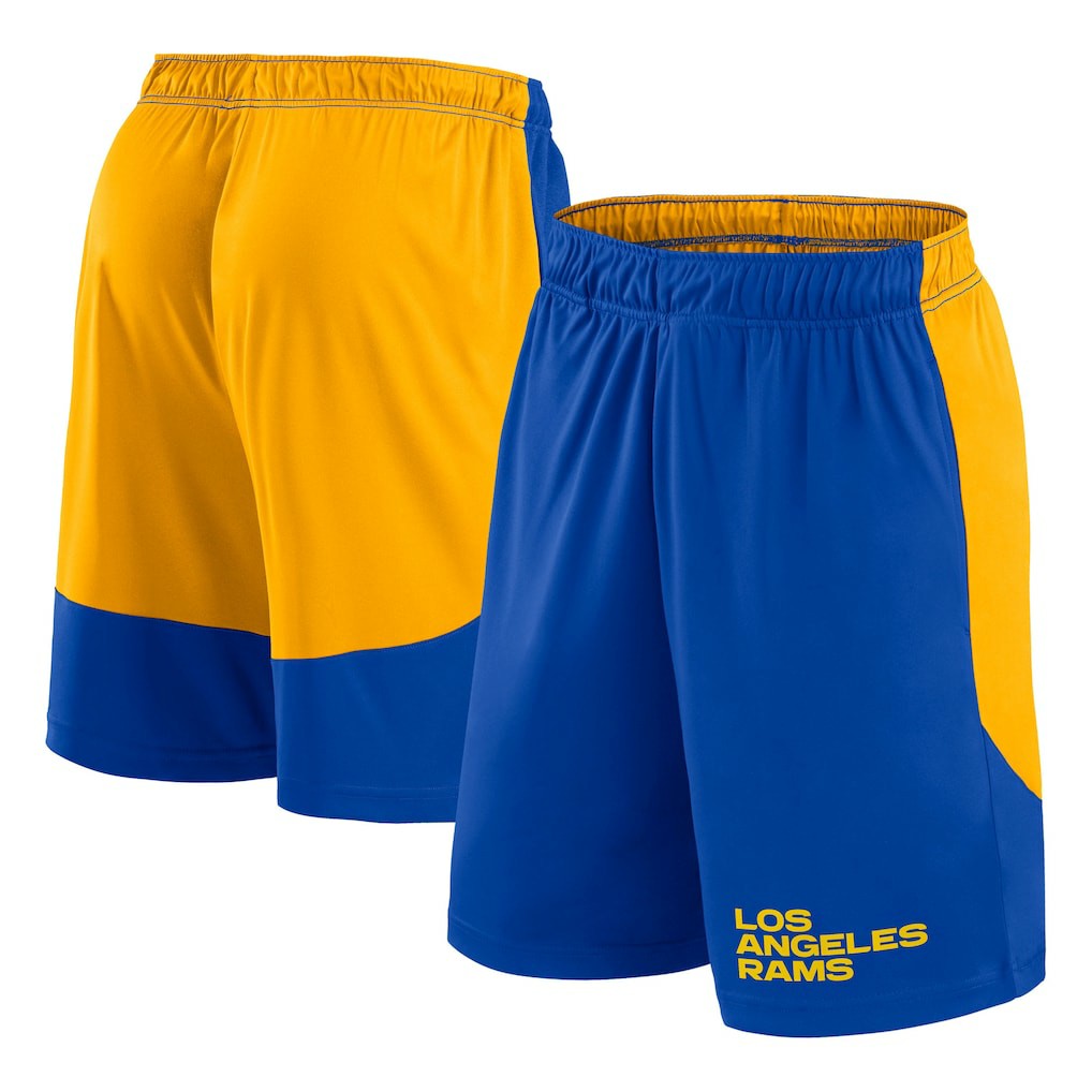 Los Angeles Rams Launch Shorts Royal/Gold | Fanatics