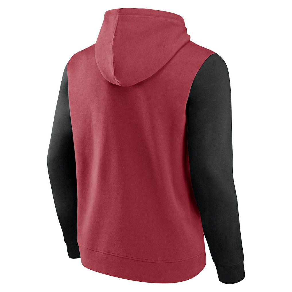 Arizona Cardinals Outline Pullover Hoodie Cardinal/Black | Fanatics