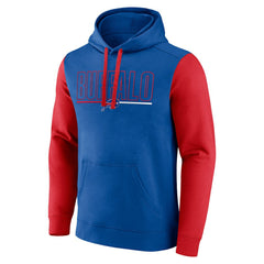 Buffalo Bills Outline Pullover Hoodie Royal/Red | Fanatics