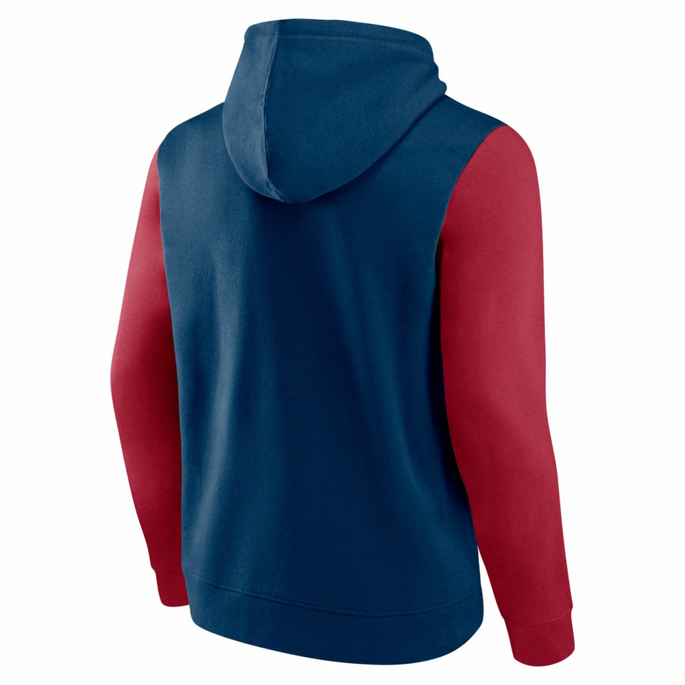 Houston Texans Outline Pullover Hoodie Navy/Red | Fanatics