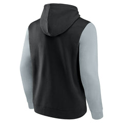 Las Vegas Raiders Outline Pullover Hoodie Black/Silver | Fanatics