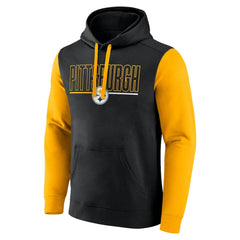 Pittsburgh Steelers Outline Pullover Hoodie Black/Gold | Fanatics