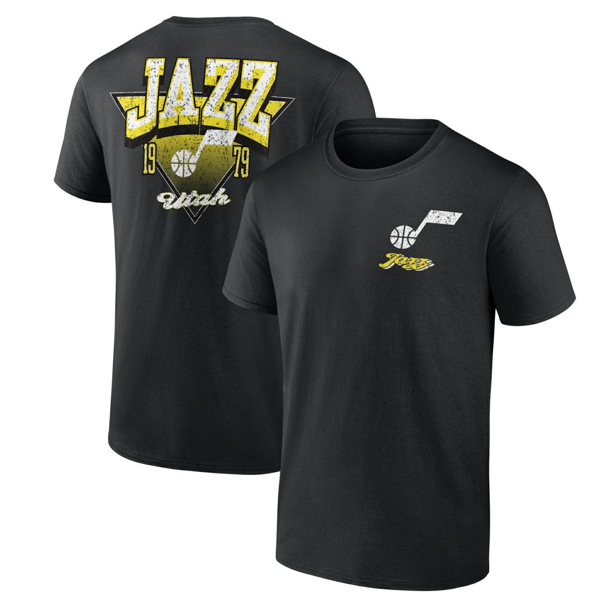 Utah Jazz Logo Athletic Never Over T-Shirt Black - NBA
