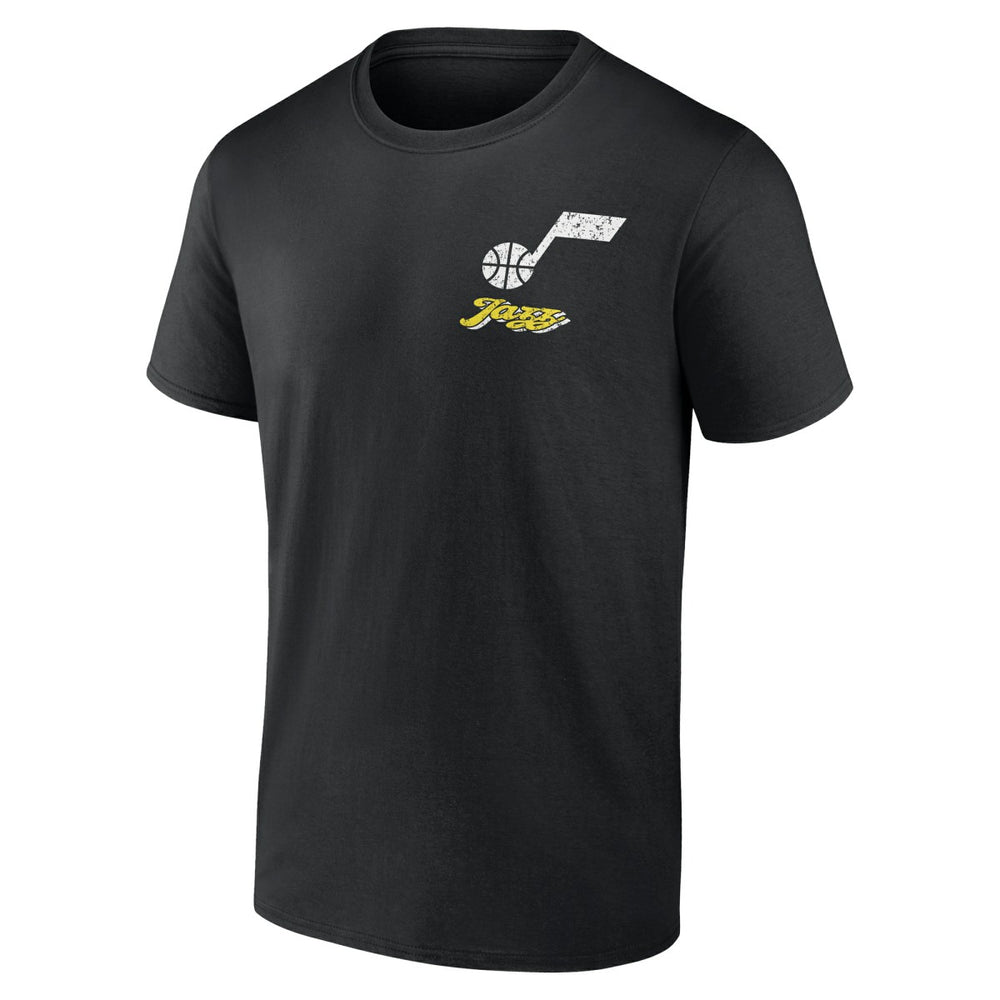 Utah Jazz Logo Athletic Never Over T-Shirt Black - NBA