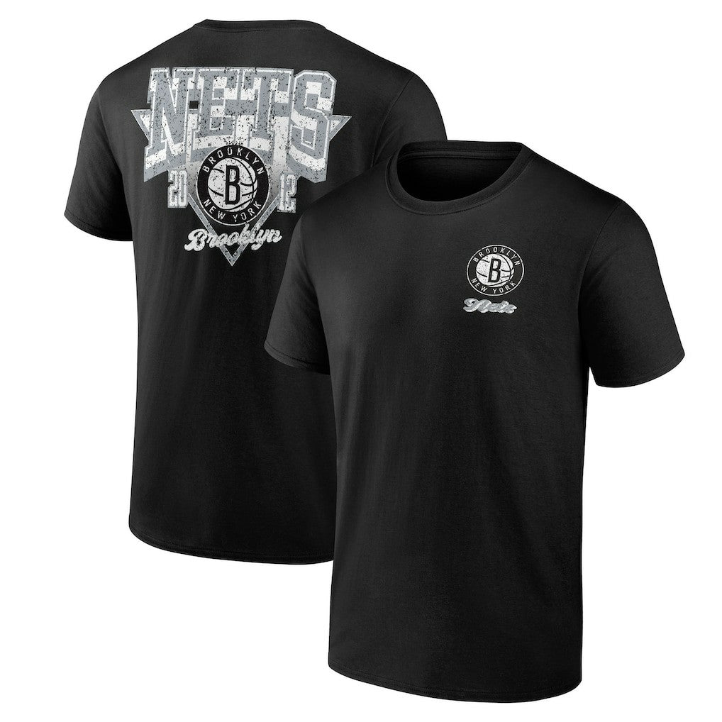 Brooklyn Nets Logo Athletic Never Over T-Shirt Black - NBA