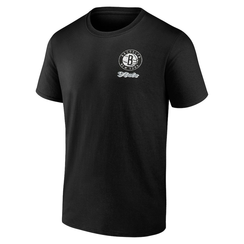 Brooklyn Nets Logo Athletic Never Over T-Shirt Black - NBA