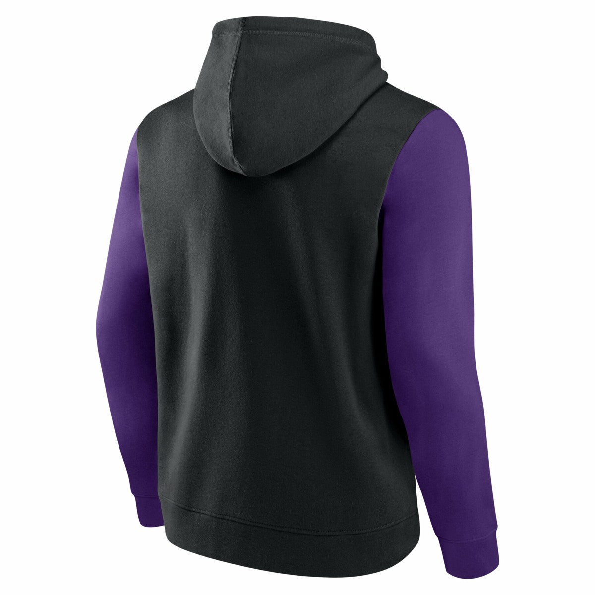 Sacramento Kings Logo Athletic Outline Colorblock Pullover Hoodie Black - NBA