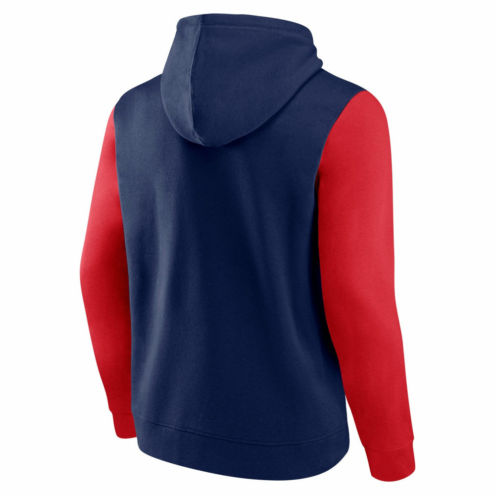 Washington Wizards Logo Athletic Outline Colorblock Pullover Hoodie Navy - NBA
