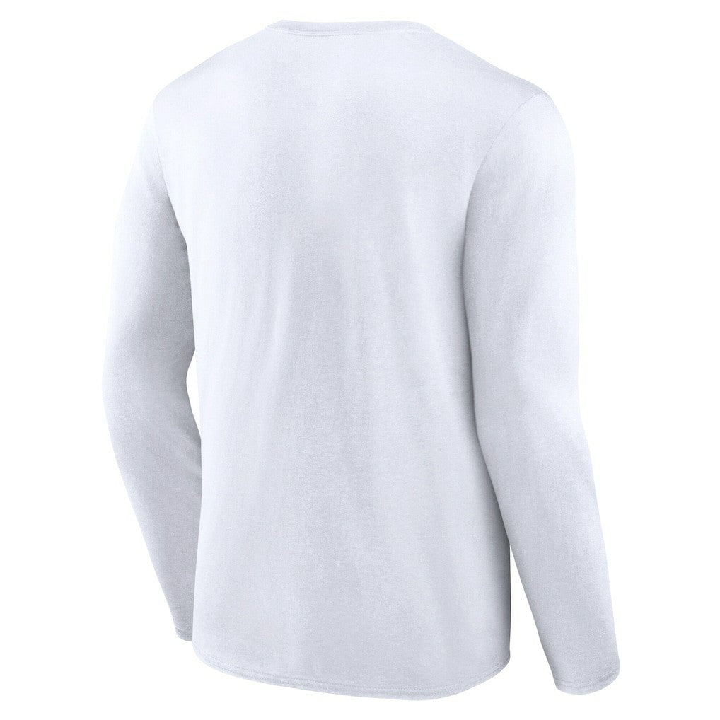 Brooklyn Nets Logo Athletic Vision Long Sleeve T-Shirt White - NBA